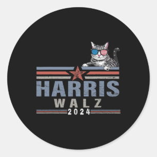 Sticker Rond Kamala Harris Wheimer 2024 Harris Waltz 2024 Drôle
