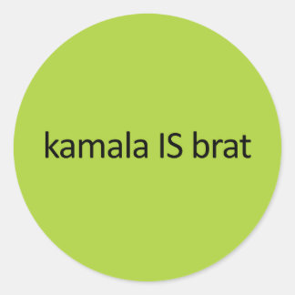 Sticker Rond kamala IS brat
