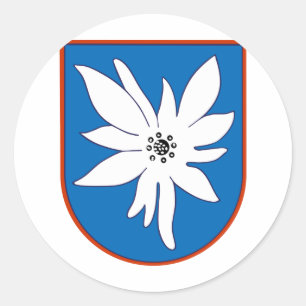 Sticker Rond Kampfgeschwader 51 Edelweis