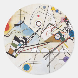 Sticker Rond Kandinsky 1923/composition viii/pixdezines