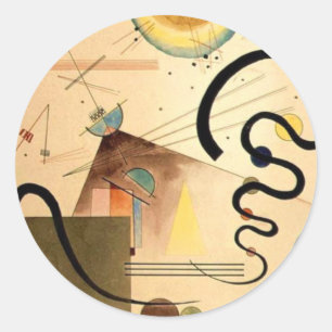 Sticker Rond Kandinsky Abstrait