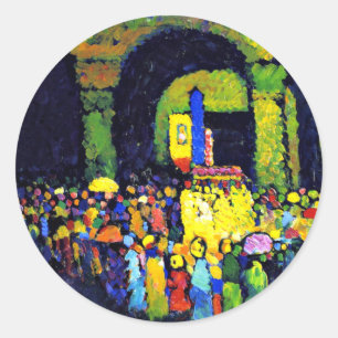 Sticker Rond Kandinsky - Ludwigkirche à Murnau,
