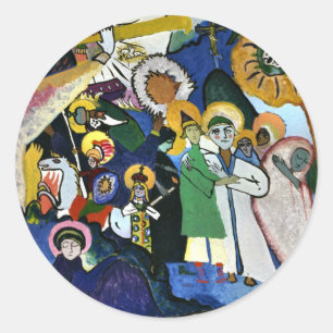 Sticker Rond Kandinsky - Toussaint Jour I,