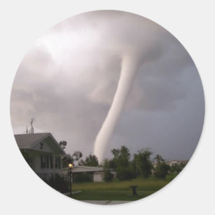 Sticker Rond Kansas Tornado