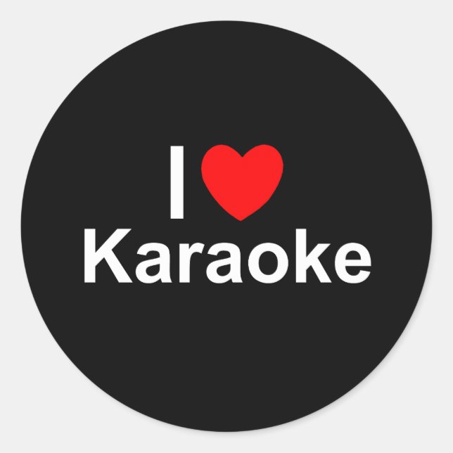 Sticker Rond Karaoke (Devant)