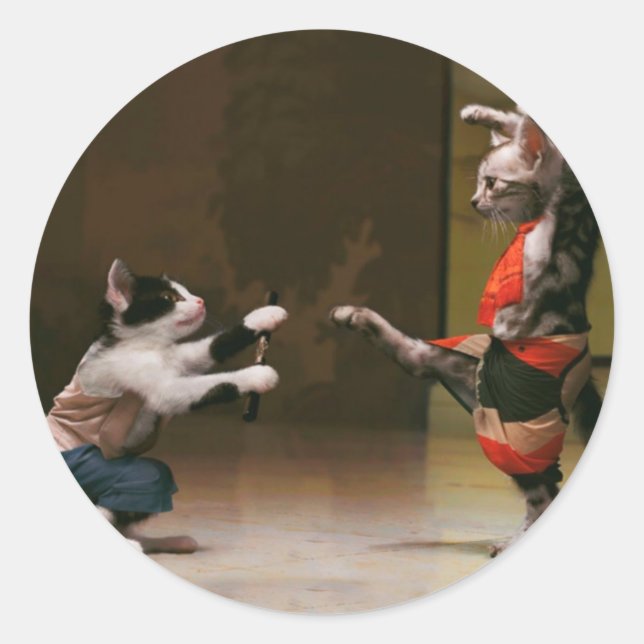Sticker Rond Karaté (Devant)