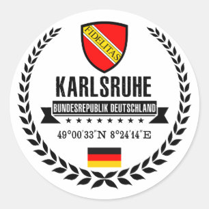 Sticker Rond Karlsruhe