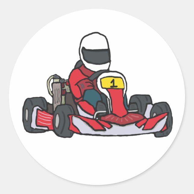 Sticker Rond Karting (Devant)