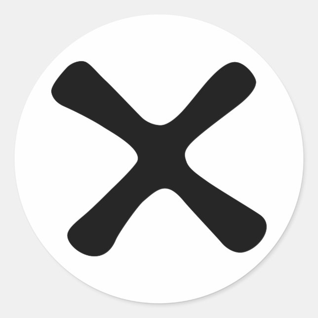 Sticker Rond katanga symbole monétaire argent handa congo co (Devant)