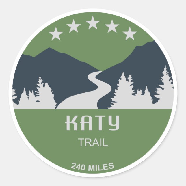 Sticker Rond Katy Trail (Devant)