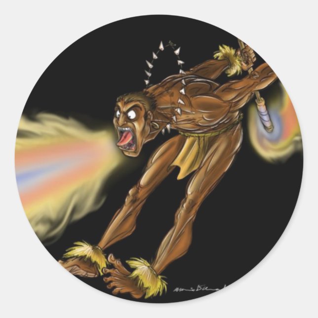 Sticker Rond Kauai Hot Mouth finale (Devant)