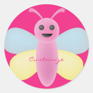Sticker Rond Kawaii Bee Thunder_Cove multicolore