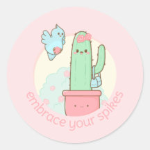 Kawaii cactus embrasse ton vrai moi