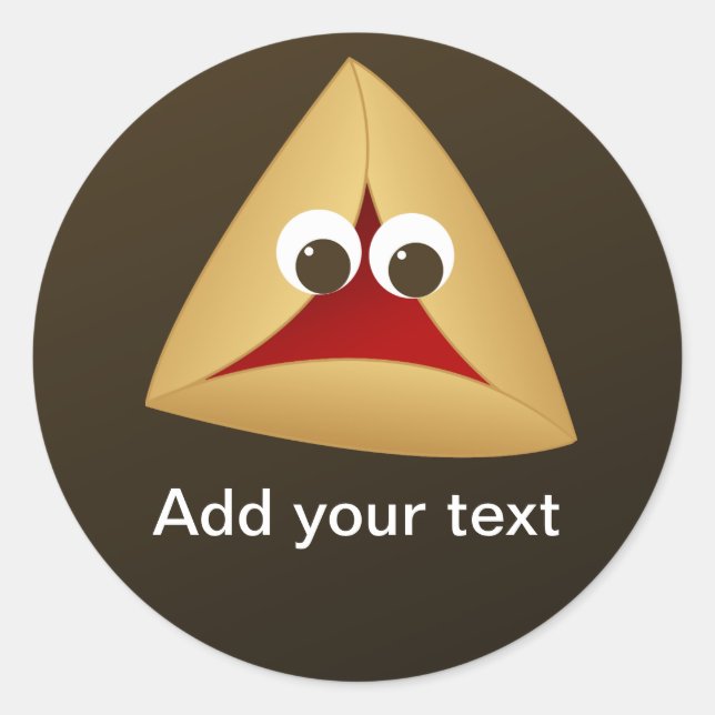 Sticker Rond Kawaii Cherry Hamentashen (Devant)