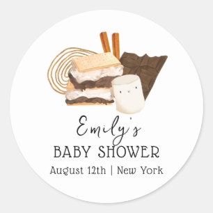Sticker Rond Kawaii S'more Love & Fun Baby shower