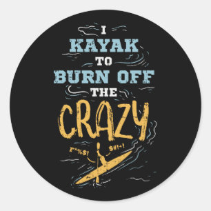 Sticker Rond Kayak