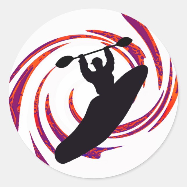 Sticker Rond Kayak Dites Ainsi (Devant)