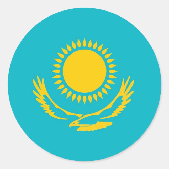 Sticker Rond Kazakhstan (Devant)