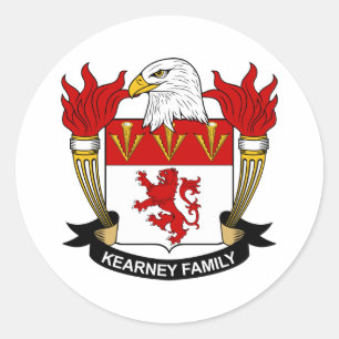 Sticker Rond Kearney Family Crest