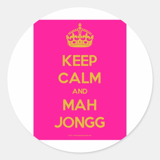 Sticker Rond Keep-Calm-And-Mah-Jongg.pdf (Devant)