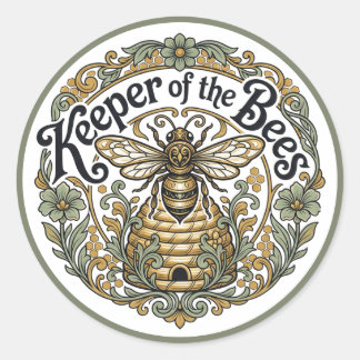 Sticker Rond Keeper of the Bees Nouveau
