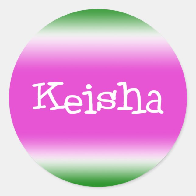 Sticker Rond Keisha (Devant)