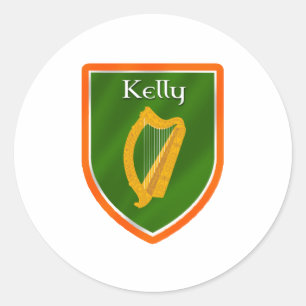 Sticker Rond Kelly famille crête kelly nom famille