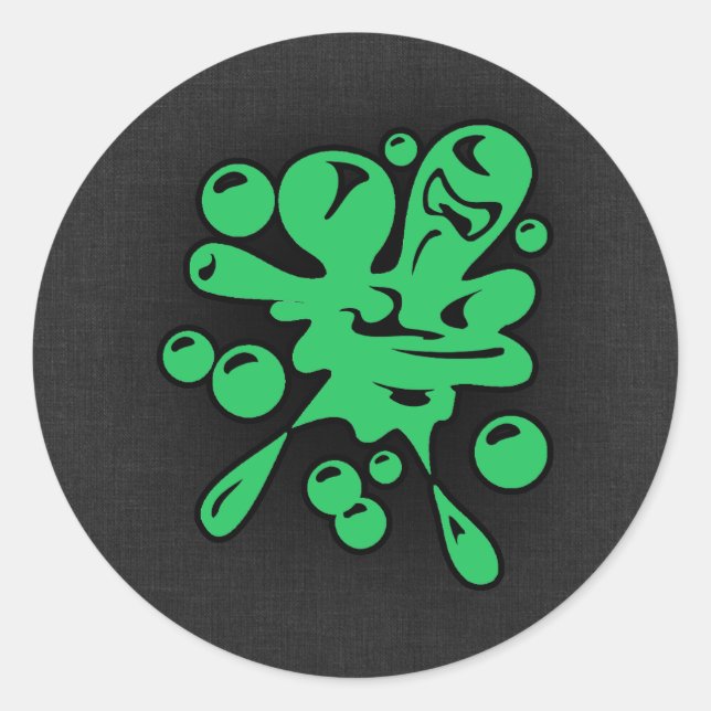 Sticker Rond Kelly Green Paintball (Devant)
