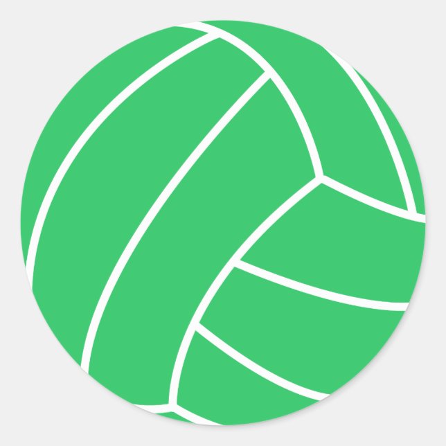 Sticker Rond Kelly Green Volley (Devant)