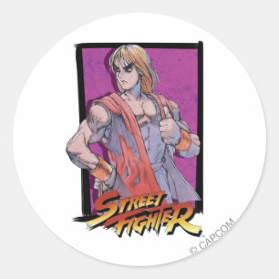 Sticker Rond Ken Masters