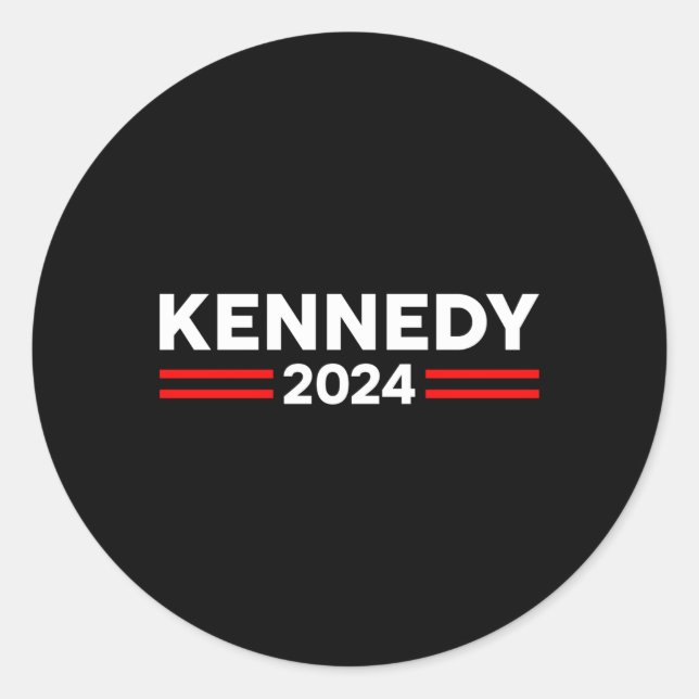 Sticker Rond Kennedy 2024 Rfk Jr Pour Président (Devant)