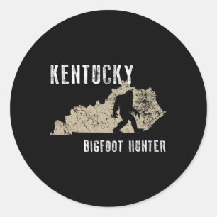 Sticker Rond Kentucky Bigfoot Hunter