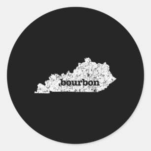 Sticker Rond Kentucky Bourbon Love Home State Blue