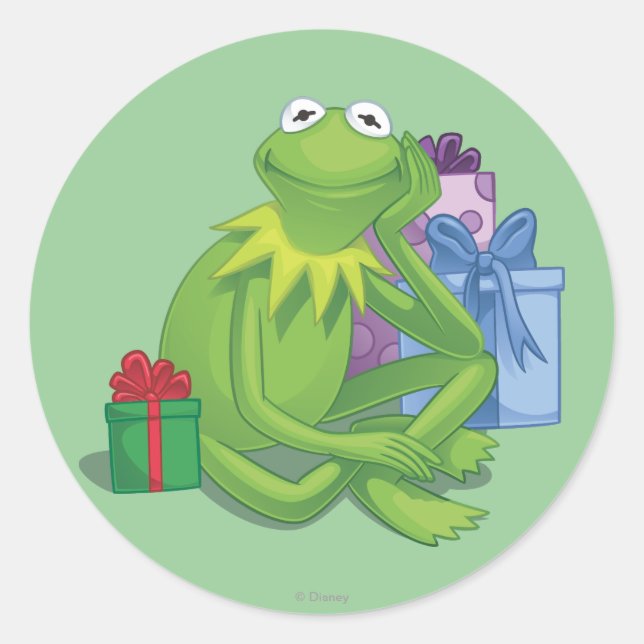 Sticker Rond Kermit 3 jours fériés (Devant)