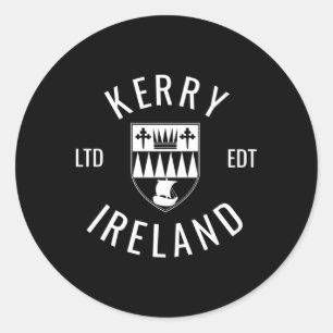 Sticker Rond Kerry Ireland Comté Pride Football gaélique Et Heu