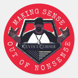 Sticker Rond Kevin's Corner fait sens de l'absurdité