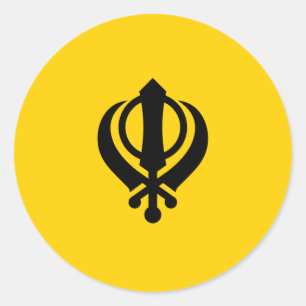 Sticker Rond Khanda Sikhism