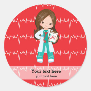 Sticker Rond Kids Doctor