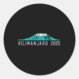 Sticker Rond Kilimanjaro 2025 Tanzania Mount Kilimanjaro Climbe