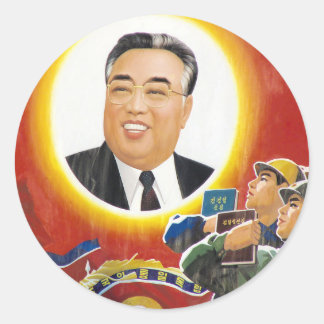Sticker Rond Kim Il Sung