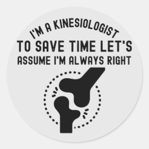 Sticker Rond Kinesiologiste4, Citations de kinésiologie