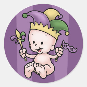 Sticker Rond King Cake Baby