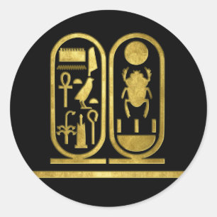 Sticker Rond King Tut Cartouche