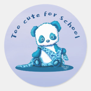Sticker Rond KiniArt Panda Cub