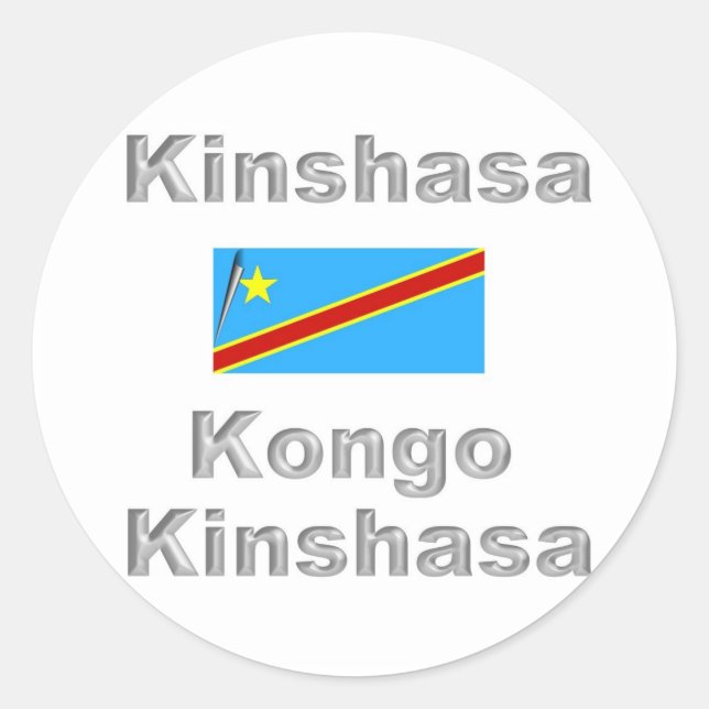 Sticker Rond Kinshasa (Devant)
