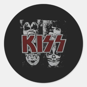Sticker Rond Kiss