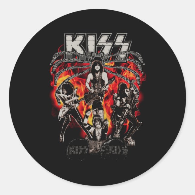 Sticker Rond Kiss Spider Stage (Devant)