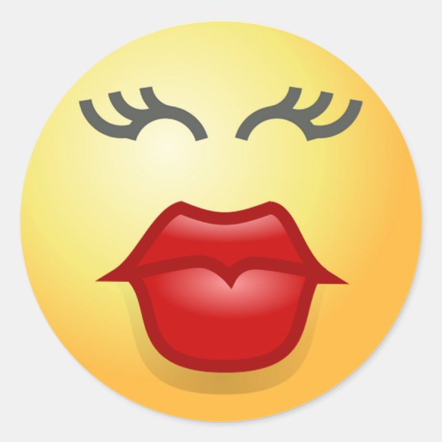 STICKER ROND KISSY FACE (Devant)