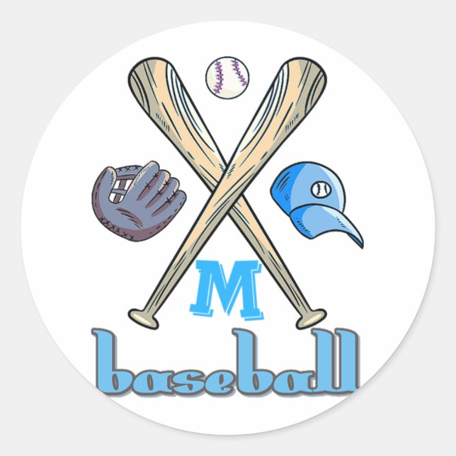 Sticker Rond kit de base-ball (Devant)