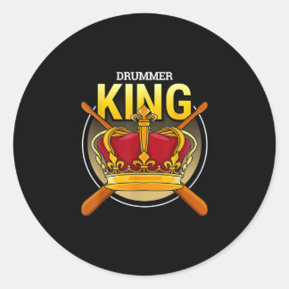 Sticker Rond kit tambour à batteur avec instruments à percussio